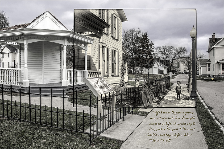 Wright Brothers photograph 7 Hawthorn Street by Dan Cleary in Dayton Ohio