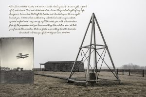 Amos Root Watching Wright Flyer at Huffman Prairie by Dan Cleary