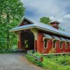 Hyde Road covered bridge Yellow Springs Ohio by Dan Cleary