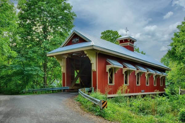 Hyde Road covered bridge Yellow Springs Ohio by Dan Cleary