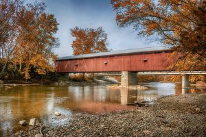 Eldean covered bridge Troy Ohio by Dan Cleary