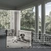 Orville Wright's dog Scipio on porch at Hawthorn Hill in Oakwood Ohio Wright Brothers Then and Now series by Dan Claery