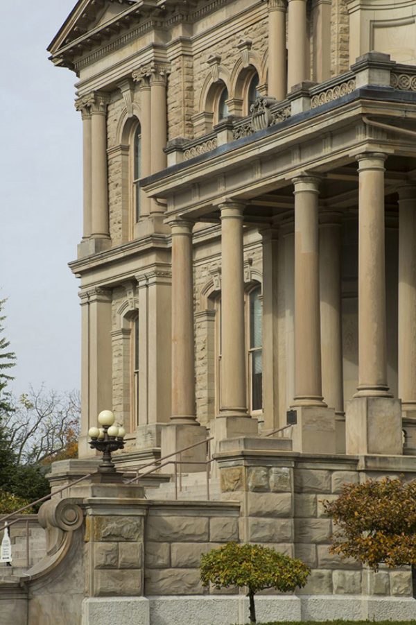 Miami County courthouse building close up in Troy Ohio by Dan Cleary