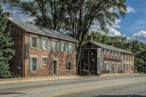 Old brick buildings Englewood Ohio by Dan Cleary