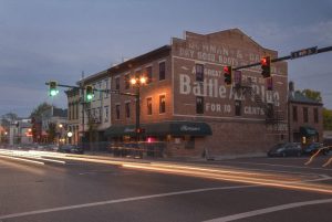 Downtown Tipp City Ohio at night by Dan Cleary