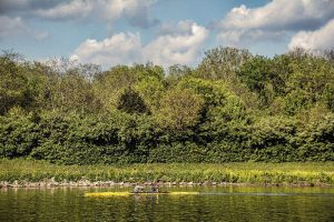 Kayaker on Great Miami River Ohio by Dan Cleary