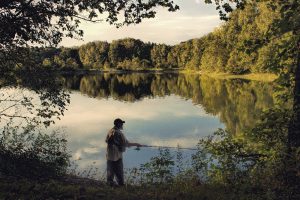 Fisherman in Englewood Ohio by Dan Cleary
