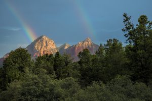 Rainbow in Sedona by Dan Cleary in Dayton Ohio