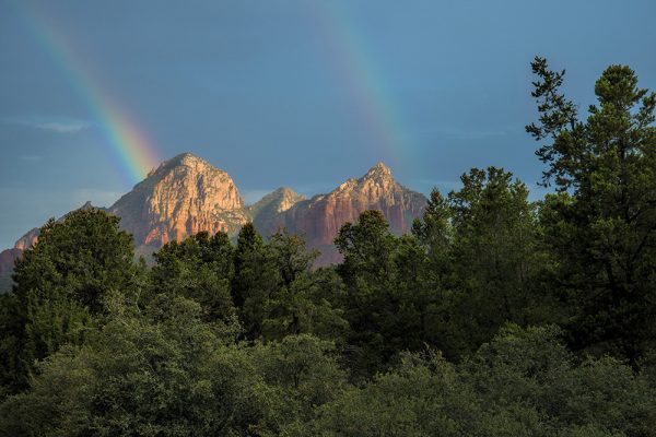 Rainbow in Sedona by Dan Cleary in Dayton Ohio