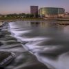 Low dam in downtown Dayton Ohio by Dan Cleary