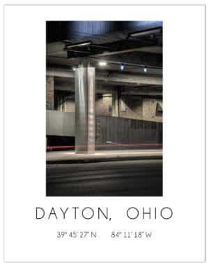 Dayton By Number Poster - 5th Street by Dan Cleary