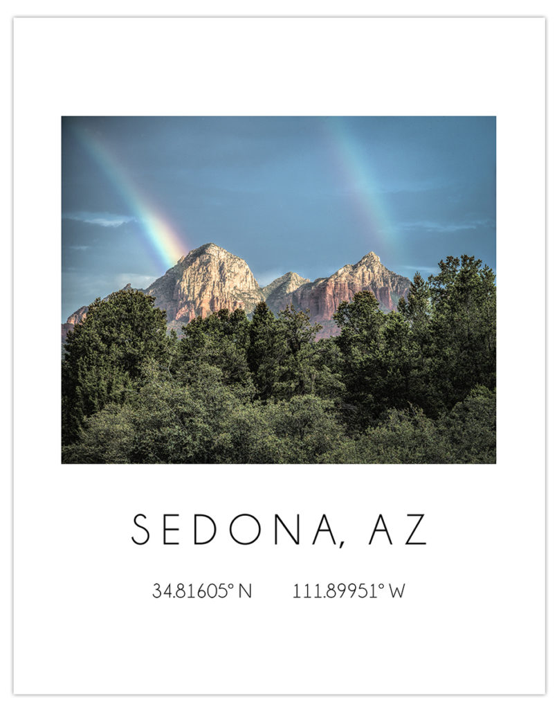 Double rainbow in Sedonia Arizona