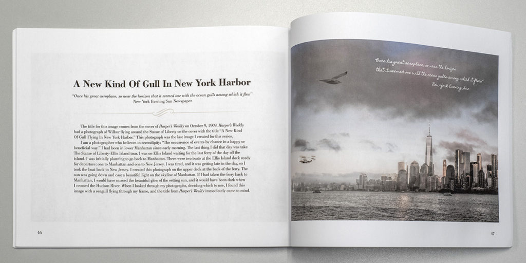 Wright Brothers Then and Now book - A New Kind Of Gull In New York Harbor by Dan Cleary