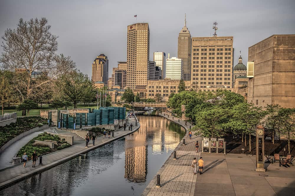 Canal Walk In Indianapolis by Dan Cleary