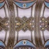 Fisher building ceiling Detroit Michigan, blue and gray by Dan Cleary