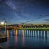 Miami River In Downtown Dayton At Night by Dan Cleary