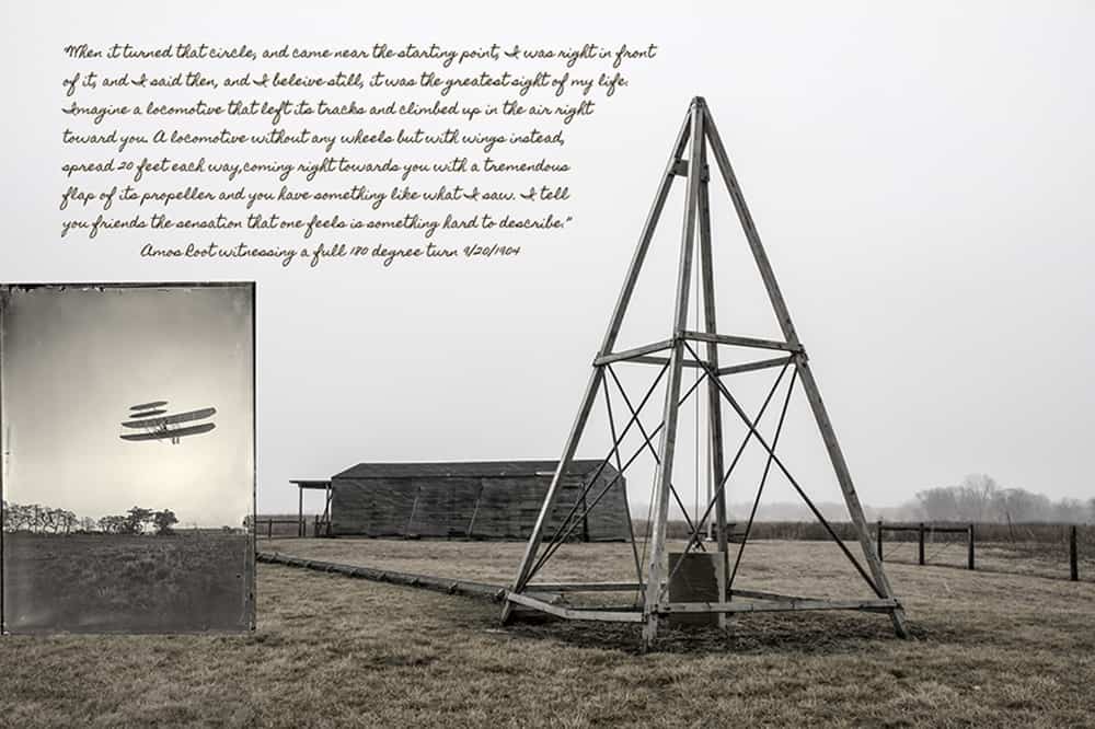 Wright Brothers: Then and Now fine art photograph - Amos Root