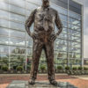 Woody Hayes statue in front of Ohio State football museum