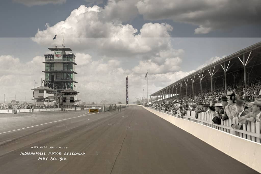 Waiting For The 1910 Motor Race by Dan Cleary