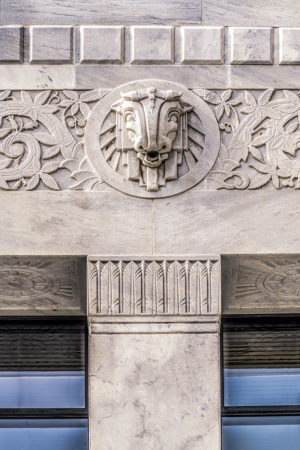 Art Deco Bull Relief Columbus Ohio