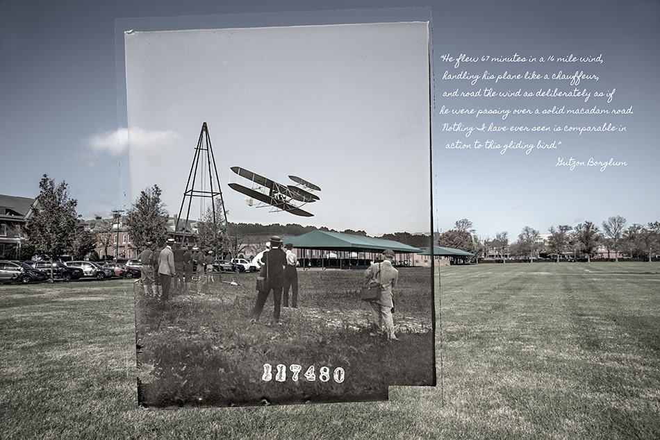 Wright Brothers: Then and Now fine art photo - Speed Test At Ft Myer