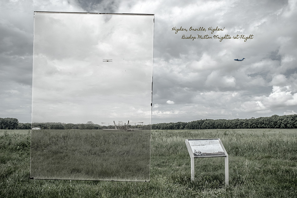 Wright Brothers: Then and Now fine art photo - Bishop's First Flight