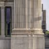 fine art photograph of old Dayton Daily News building column in the morning at Fourth and Ludlow Streets in Dayton, Ohio