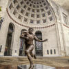 Archie Griffin statue in front of The Ohio State football stadium