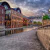 Canal Walk and NCAA Building Downtown Indianapolis