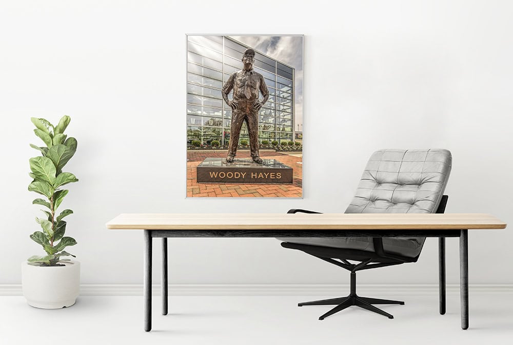 Woody Hayes statue in Columbus, Ohio