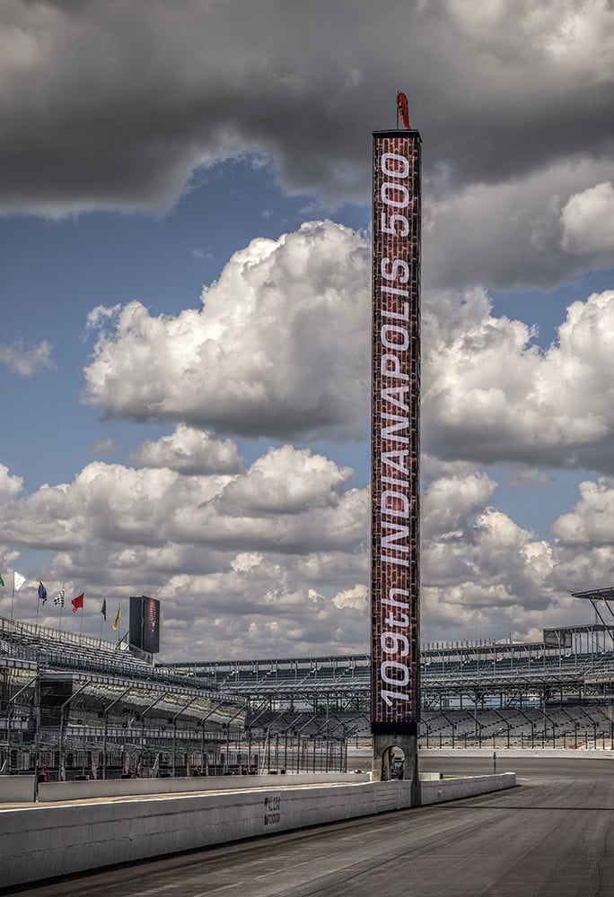 Indianapolis 500 Scoring Pylon 500 for the 2025 109th race by Dan Cleary