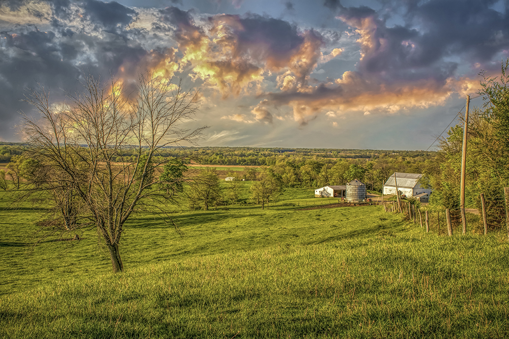 The White Barn In Warren County, Ohio by Dan Cleary