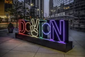 Dayton Peace Sign by Dan Cleary