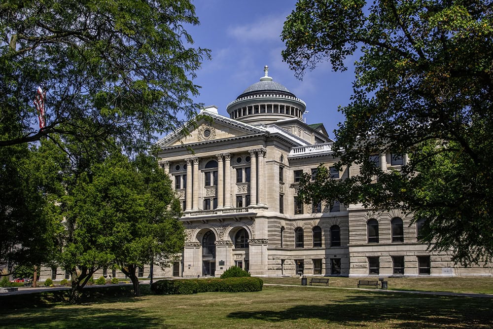 Front View Lucas County Courthouse, Toledo, Ohio
