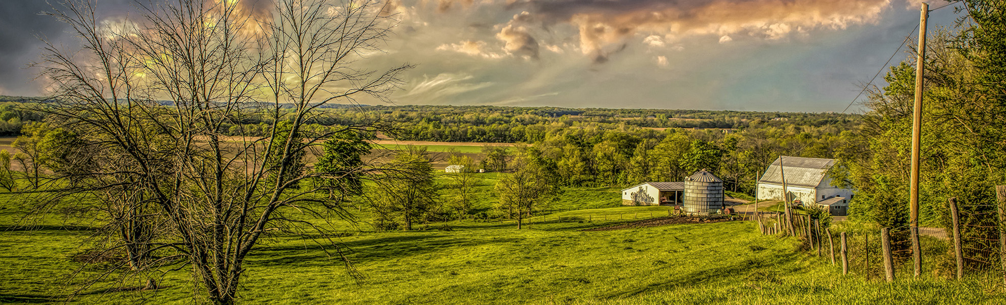 The White Barn, Ohio Landscape by Dan Cleary