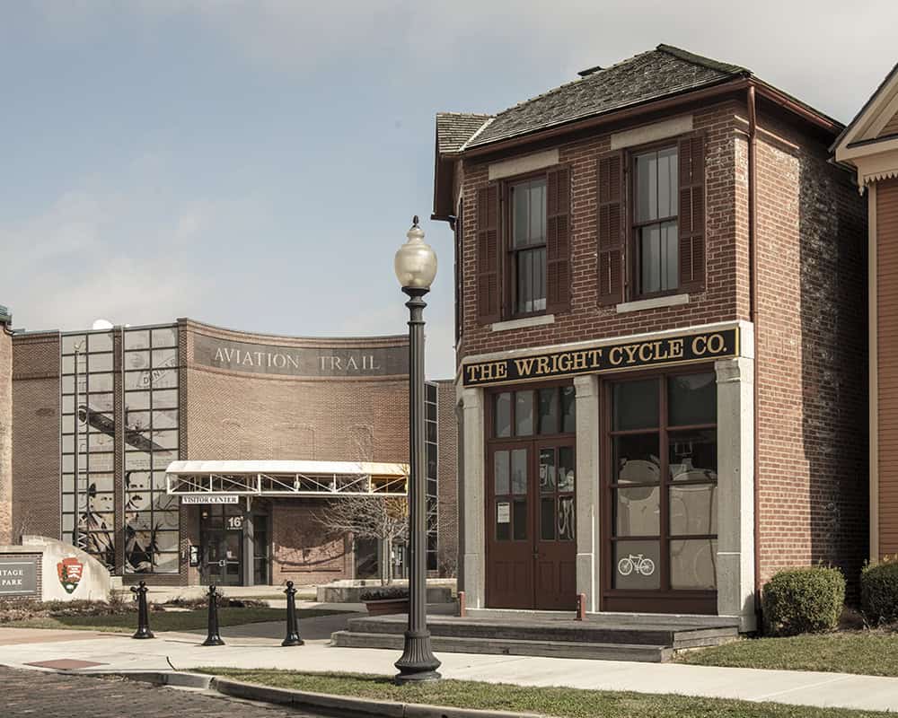 Wright Brothers Bike Shop and National Park in Dayton Ohio